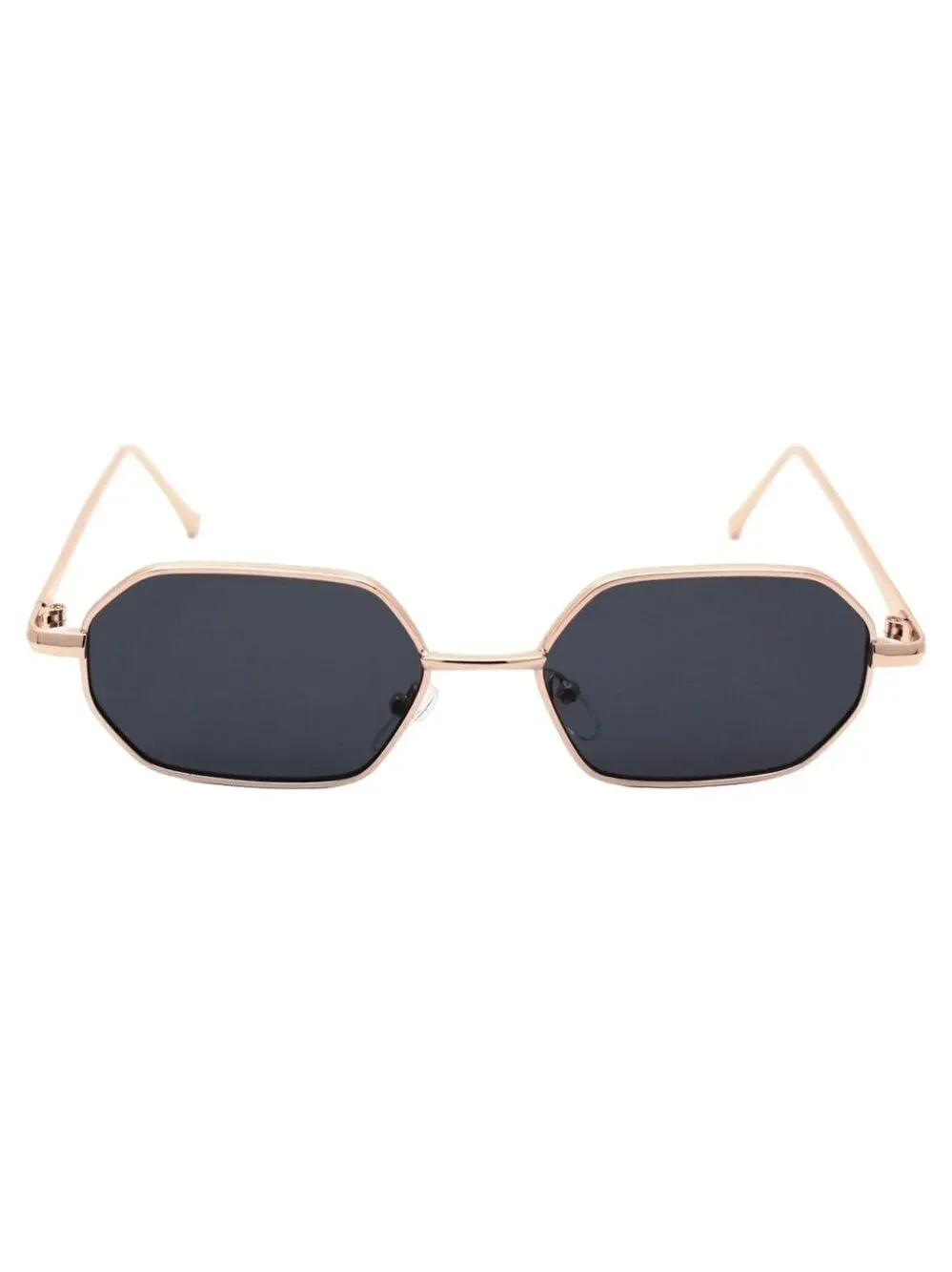 Hexagon Metal Rim Rose Gold Retro Vintage Sunglasses